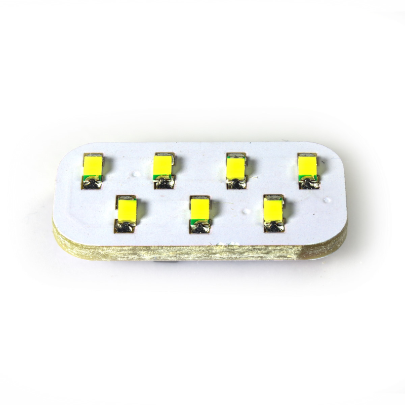 LED-Modul mit 7 LEDs weiß, 13x7mm, mit KSQ