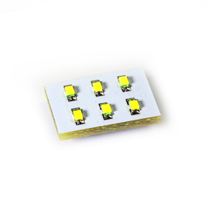 LED Modul mit 6 LEDs weiß, 11x8mm, mit KSQ