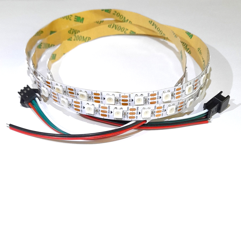 1m WS2812B LED Streifen, 60 LEDs/m, weiß