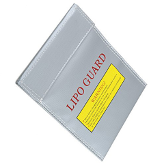 LiPo Safety Bag 18 x 23 cm, silver colored