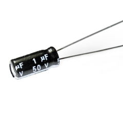 ELKO 1µF (1uF) / 50V - 5x11 mm Elektrolyt Kondensator radial