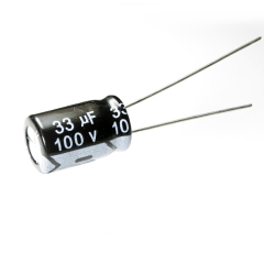 ELKO 33µF (33uF) / 100V - 8x12 mm Elektrolyt Kondensator radial
