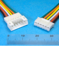 PH 2,0 mm 6-polig Kabel mit Buchse, L=20cm