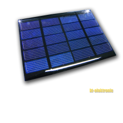 5V 200mA 1W 110x80mm Solarmodul Solarzelle Polykristallin vergossen