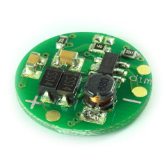 LED-Modul rund Ø 20mm, 31 LEDs weiß mit Konstantstromquelle, 12V