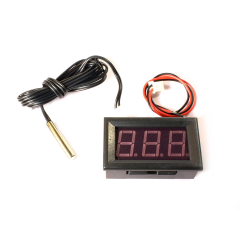 12V LED Fern-Thermometer -50 - 110°C, versch. Farben 