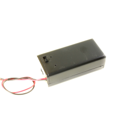9V E-Block Batteriehalter mit Kabel, 1 Zelle