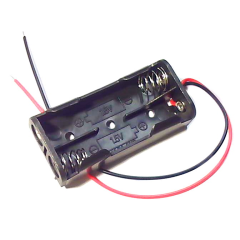 AAA Batteriehalter mit Kabel, 2 Zellen