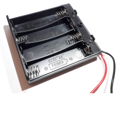 AA Batteriehalter mit Kabel, Gehäuse und Schalter 4 Zellen